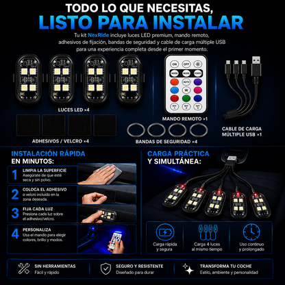 Kit Premium Iluminación Ambiental LED RGB