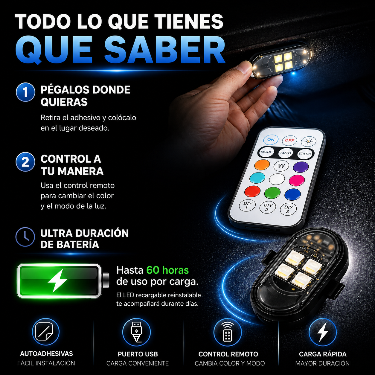 Kit Premium Iluminación Ambiental LED RGB